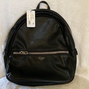 Guess NWT Black leather backpack